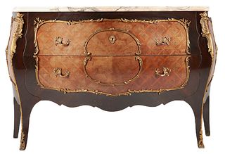 Louis XV Style Kingwood Parquetry Commode