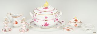 8 Assembled Herend Porcelain Items, incl. Tureen