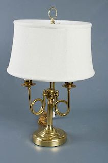Brass Horn Arm Table Lamp