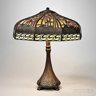 Handel Lamp Co. Tropical Sunset Table Lamp
