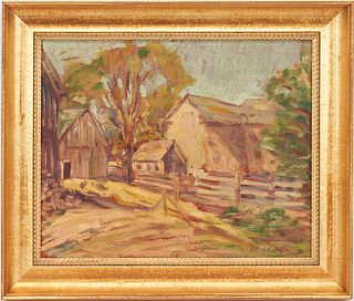 G. Symons O/B Landscape with Barn