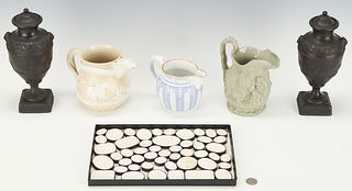 54 British Ceramic Items, incl. Tassies, Vessels