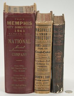 3 TN City Directories, Nashville & Memphis