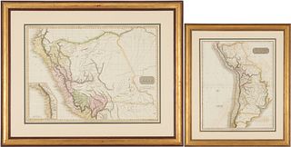 2 Early 19th Cent. Peru Maps, incl. Pinkerton & Thomson