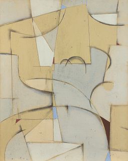 Beatrice Mandelman "Gray Form" Abstract