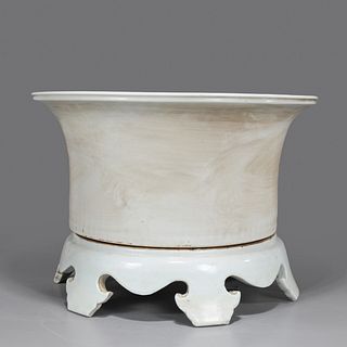 Chinese Blanc De Chine Porcelain Planter