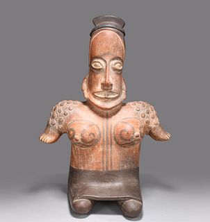 Jalisco Style Painted Pottery Figure