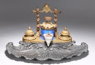 Exceptional French Empire Ink Stand By Medaille D' Argent