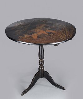 Antique Chinoiserie Tilt Top Table