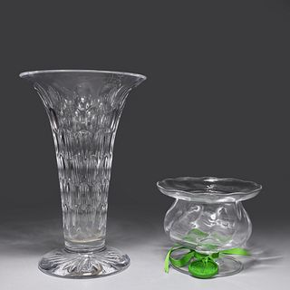 Two Glass Vases by William Yeoward