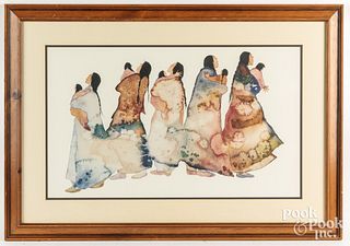 Pair of Native American Indian subject prints