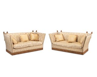 A pair of Knole sofas