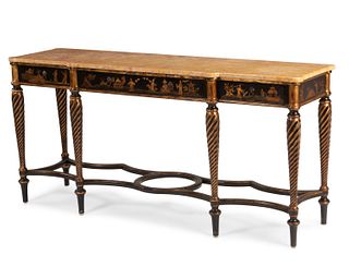 A Chinoiserie-style console table