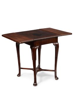 A Queen Anne-style drop-leaf table