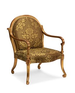 A Neoclassical-style armchair