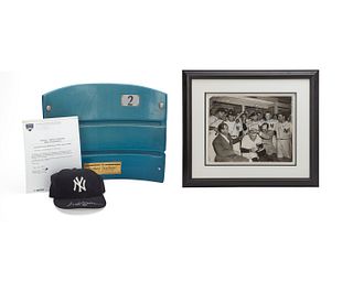 A group of Yankees baseball memoribilia