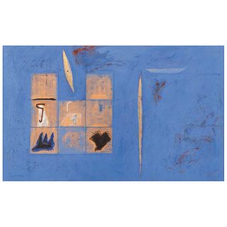 JUAN MANUEL DE LA ROSA, Sin título, Firmado y fechado 11 / 87, Óleo sobre madera, 150.3 x 244.3 cm
