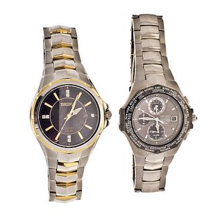 A lot of two Seiko wrist watches