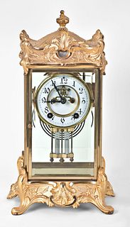 New Haven Thoreau crystal regulator mantel clock