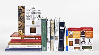 A large lot of reference books on antique furniture