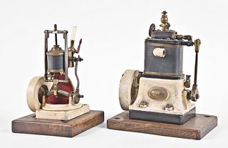 A lot of two early 20th century engineers model steam engines