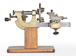 A late 19th century Swiss watchmaker's mandrel