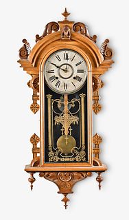 William L. Gilbert Clock Co. Columbia wall clock