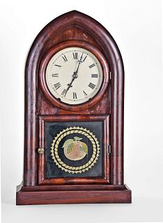 New Haven Clock Co. beehive or round Gothic shelf clock