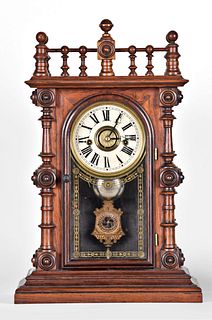 Welch, Spring & Co. Gerster V.P. shelf clock