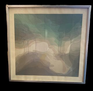 Framed Signed Brodny "Color Proof" Lithograph