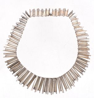 A Mexican Modernist Sterling Silver Necklace