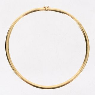 14k Gold Omega Necklace