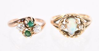 Two Vintage Gold Rings