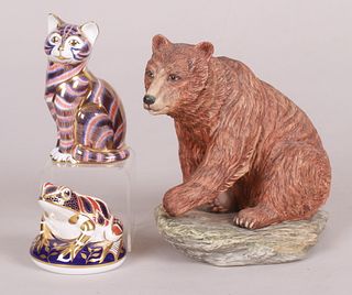 Three Porcelain Animal Figurines