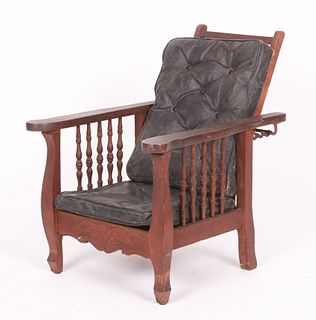 A Child's Oak Morris Chair
