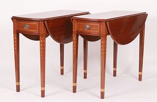 Pair of Federal style mahogany pembroke tables
