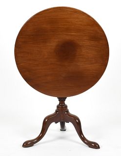 George III mahogany tilt-top tea table, 18th century