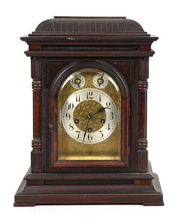 A Mahogany Shelf Clock