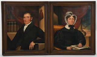 Pair of American Portraits, 19th Century