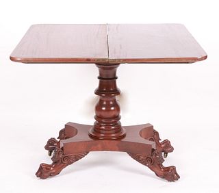 An American Classical Mahogany Games Table