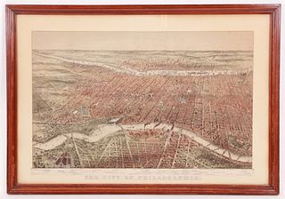 Map of Philadelphia by Currier and Ives, Etc...