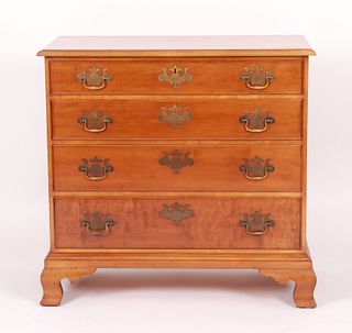 Wallace Nutting Chippendale maple chest of drawers