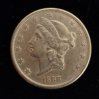 1888-S Liberty Head Twenty Dollar Gold Piece