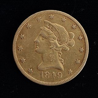 1849 Liberty Head Gold Ten Dollar Coin