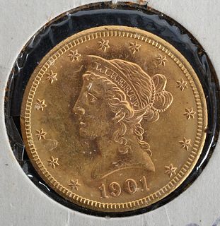 1901-S Liberty Head Gold Ten Dollar Coin