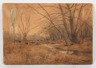 Samuel Peter Rolt Triscott (1846 - 1925) Watercolor