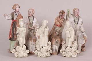 A Group of Chinese Ceramic Figures
