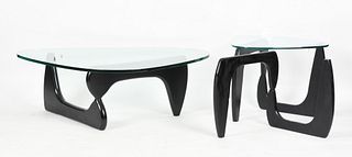 Three vintage tables, after a design by Noguchi, circa 1980