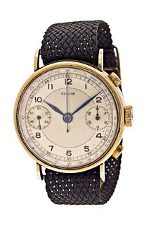 A mid 20th century Delgia wrist chronograph