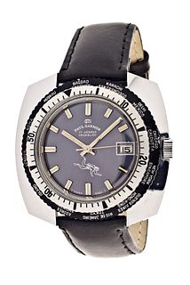 A Paul Garnier world time divers wrist watch